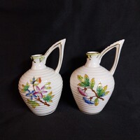 Herendi porcelán ecet-olaj kiöntő kiskorsó pár – Viktória (VBO) minta