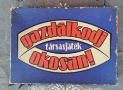 Retro "Gazdálkodj okosan " társasjáték - 1981 -
