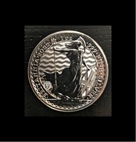 Britannia brit befektetési színezüst érme, 1 uncia