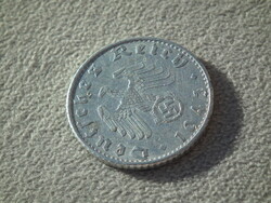 Németország, horogkeresztes birodalmi 50 Pfennig (Reichspfennig), 1943 B
