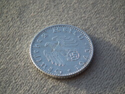 Németország, horogkeresztes birodalmi 50 Pfennig (Reichspfennig), 1943 A