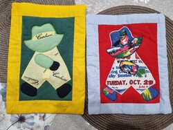 Vadonatúj, fóliázott kézműves Patchwork díszpárnahuzat szett (2 db)