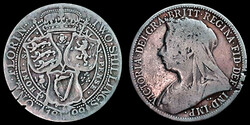 E 5307 Egyesült Királyság (Anglia) 1 ezüst florin 1899 Victoria
