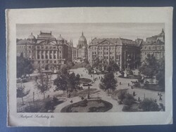 Antik képeslap Budapest Szabadság tér Parlament  / Senator Celofilter reklámmal 260820