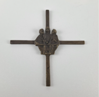 Kererszt disztargy, feszulet, nemet, bronz