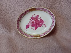 2609/12 Herendi porcelán Apponyi Purpur mintás gyűrűtartó tálka