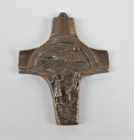 Kererszt disztargy, feszulet, nemet, bronz