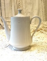 Fehér porcelán teás kancsó, kanna