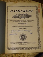 MOLNÁR - KERN : DALOSKERT 1927 ( KOTTÁK )