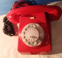 Tárcsás telefon Mechanikai Muvek /piros/ CB 667