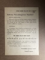 Kiáltvány Kiskunfélegyháza Népéhez!  1956 forradalmi röplap. Kiskunfélegyházi Forradalmi Katona Taná