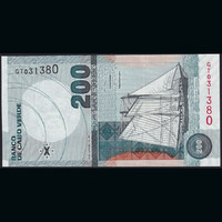 Cape / Cabo Verde / Zöld-foki-szigetek 200 Escudos 2005 P-68 UNC