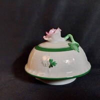 Herendi Waldstein (WO) Porcelain Lid / Cover with Pink Rose Handle