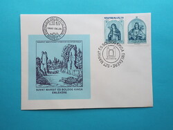 FDC (C1/2) - 1992. Szent Margit és Boldog Kinga - (Kat.: 450.-)