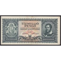 Magyarország,10.000.000 pengő 1945 VF+