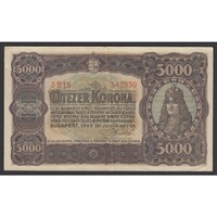 Magyarország,5000 korona 1923 EF+