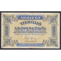 Magyarország,10.000.000 adópengő 1946 VF