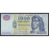 Magyarország,1000 forint 2000 DD EF+