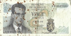 20 frank francs 1964 Emiel Kestens Belgium 1.