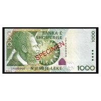Albánia,1000 leke 2007 - SPECIMEN UNC