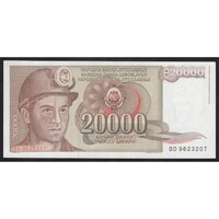 Jugoszlávia,20000 dinara 1987 aUNC+