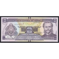 Honduras,2 lempiras 2014 UNC
