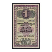 Magyarország,1 krone/korona 1916 - Sopronnyék aUNC+