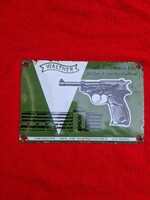 WALTHER P38 REKLÁM ZOMÁNCTÁBLA ,  ZOMÁNC TÁBLA