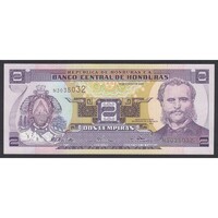 Honduras,2 lempiras 2003 UNC