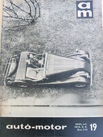 Autó-Motor 1973. október 6. (XXVI. évfolyam, 19. szám) - Forma-1 Tyrrell, Honda CB 500