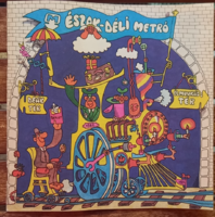 Ritka retró Észak-déli Metró tájékoztató füzet/leporelló (1982) -