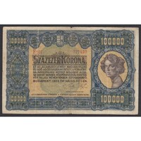 Magyarország,100.000 korona 1923 F-