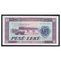 Albánia,5 leke 1976 UNC