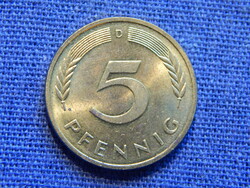 Németország 5 Pfennig 1991 D