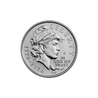 USA,one dime 2026 D - 250 éves Amerika aUNC+ réz