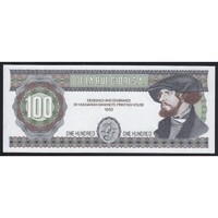Magyarország,100 Próbaforma 1983 - Vagyóczky Károly - De La Rue Giori S.A. UNC