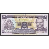 Honduras,2 lempiras 2019 UNC