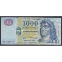 Magyarország,1000 forint 2002 DA F