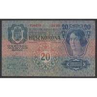Magyarország,20 kronen/korona 1913 F
