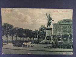 Antik képeslap Budapest Petőfitér 1910 Táplánfa bélyegéssel (Vas megye)