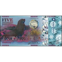 Antarktisz,5 antarctic dollars 2020 UNC