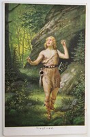 Képeslap, Wiener Kunst,  Richard Wagner: Siegfried, Jugendstil, No. 3221 (K1)