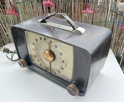 VIDEÓ! ZENITH MODEL 6D815 (THE ZEPHYR) USA BAKELIT CSÖVES AM KOFFERRÁDIÓ,  1948, régi retro vintage