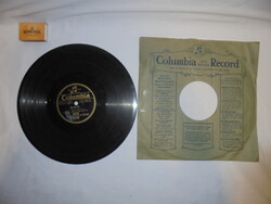 Régi Columbia Record - London gramofon lemez -Egy ablaknál állj meg cigány, Ma egy éve
