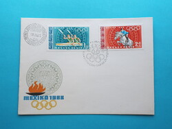 FDC (C4/2) - 1968. Olimpia V. sor - Mexikó - (Kat.: 450.-)