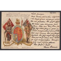 Egyesült Királyság,R. Simkin litográfia - Brit Birodalmi katonai levelezőlap 1900