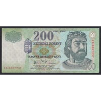 Magyarország,200 forint 2007 FB EF+