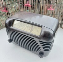 VIDEÓ! SIEMENS AUSTRIA SUPER 513U BAKELIT CSÖVES RÁDIÓ,  1951-52, régi retro vintage.