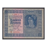 Magyarország,1000 kronen 1922 aUNC-