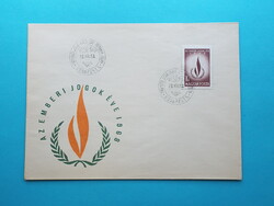 FDC (C4/2) - 1968. Emberi jogok éve - (Kat.: 150.-)